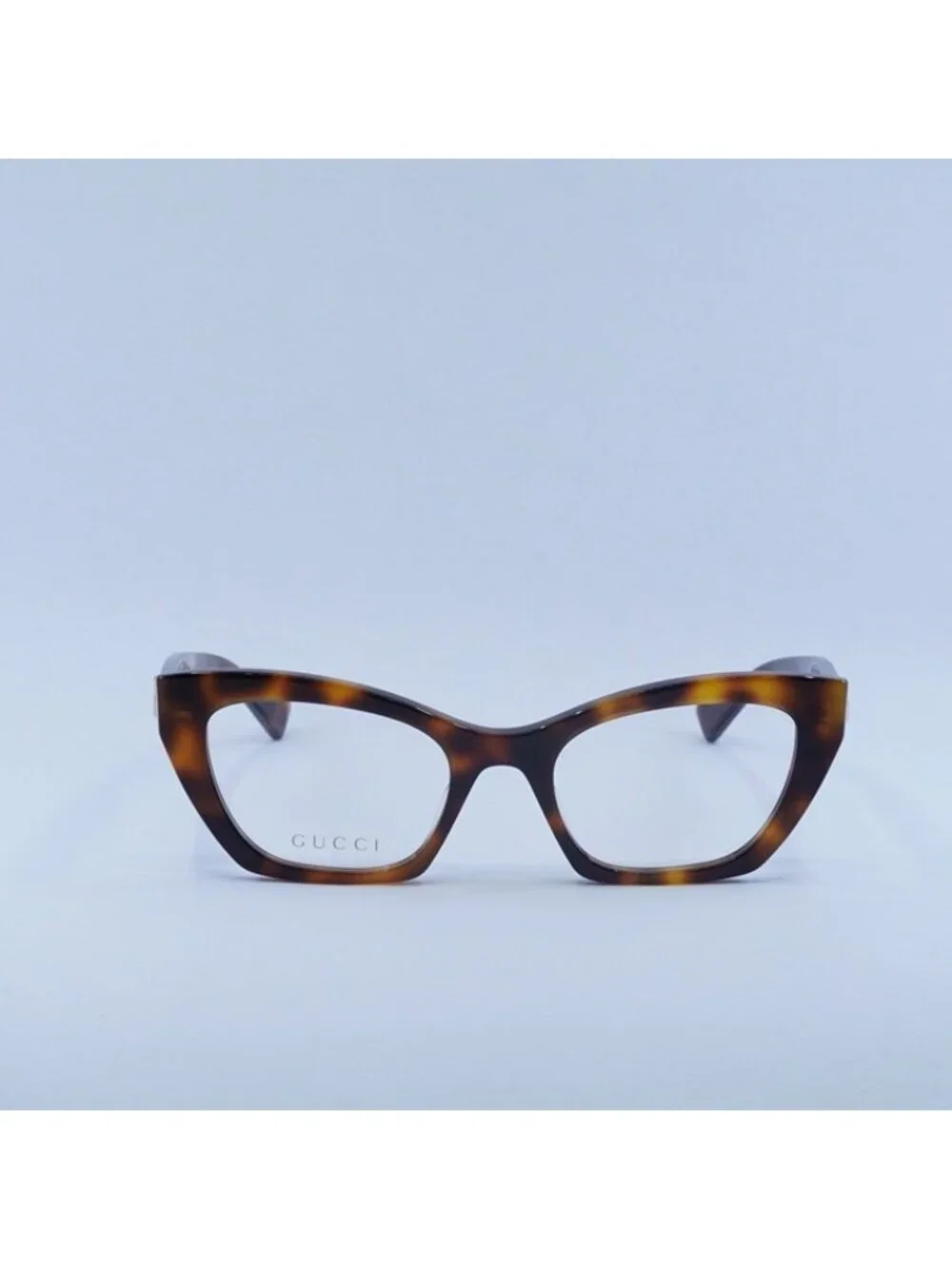 Gucci GG1334O 002 Eyeglasses Medium Havana 52mm Cat Eye Frame